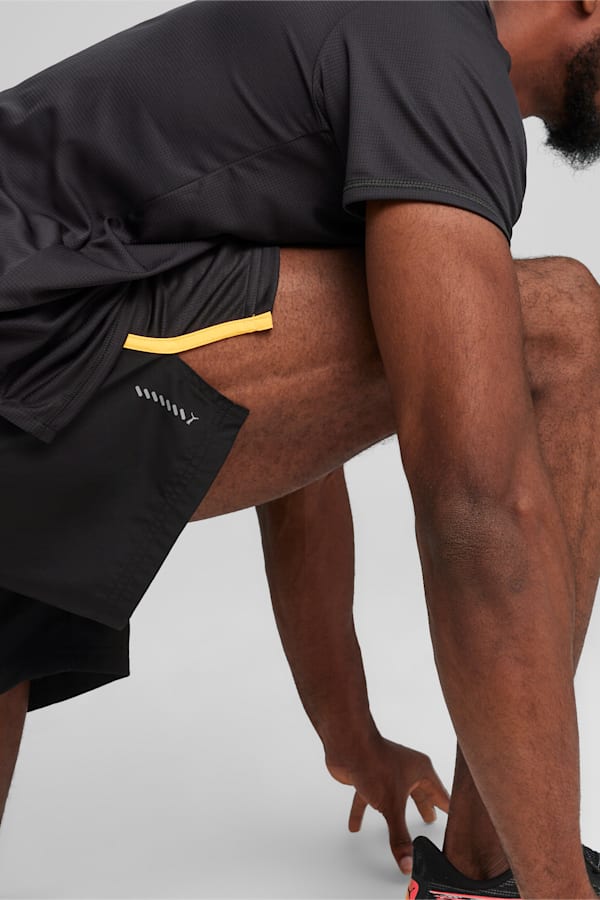 RUN FAVORITE VELOCITY Men's 5" Shorts, PUMA Black-Sun Stream, extralarge